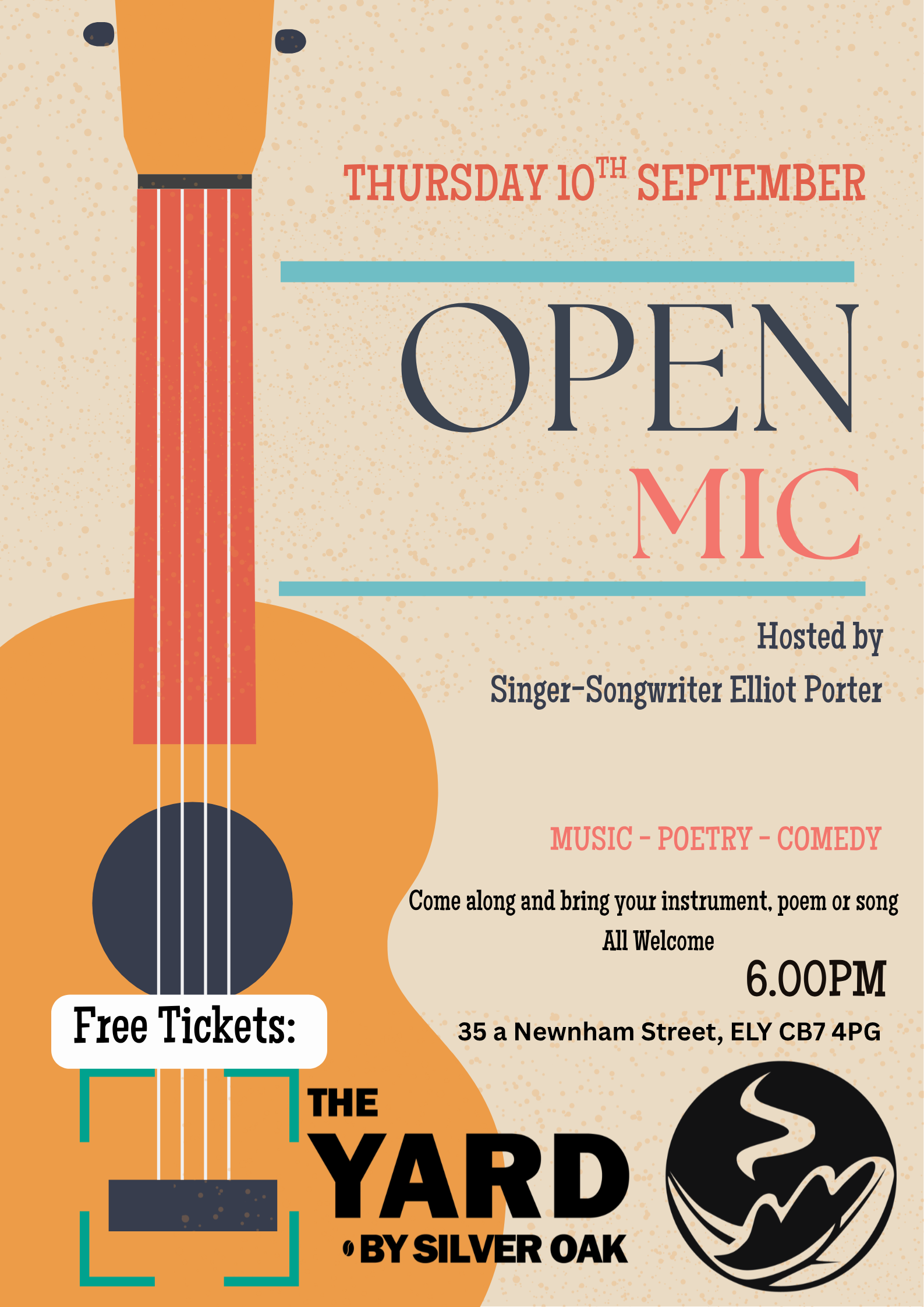 The Yard Sessions Open Mic hosted by Elliot Porter