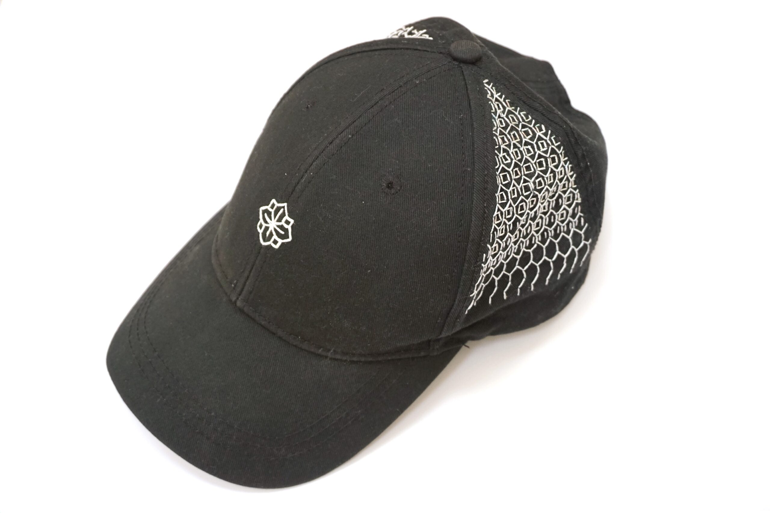 Blackwork Embroidery Caps with Steph Norwood